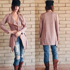 Terracotta Brick Knit Cardigan